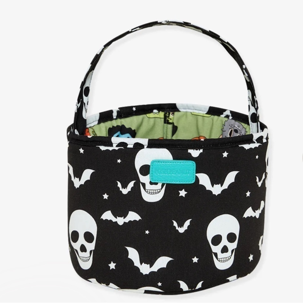 NEW IN PACKAGING POSH PEANUT Skelly Easter or Halloween Basket Fabric